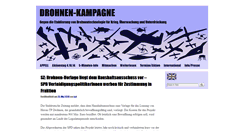 Desktop Screenshot of drohnen-kampagne.de